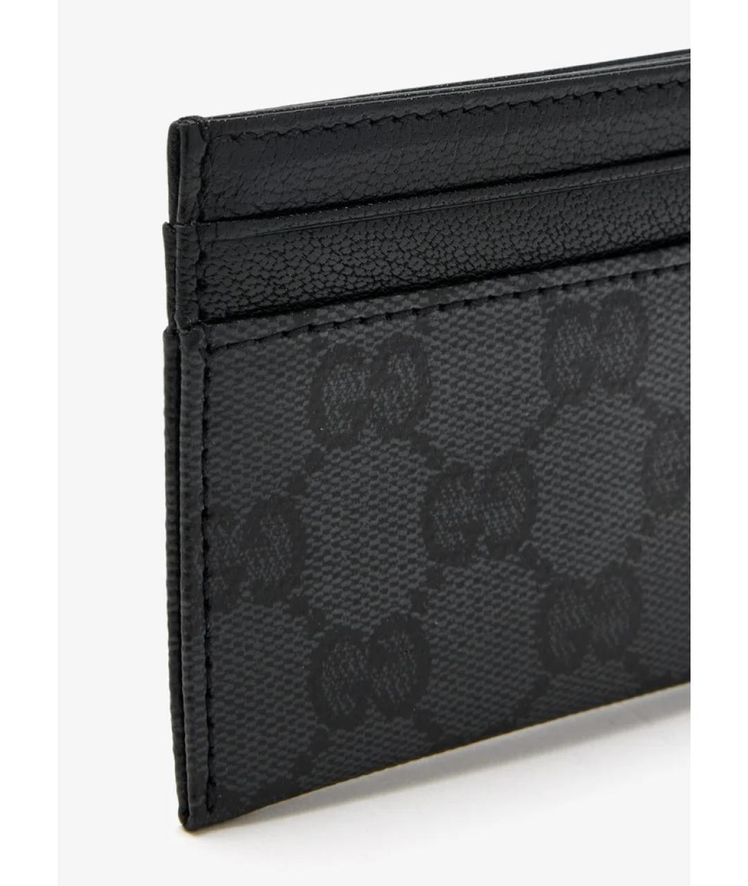 GUCCI Черный полиуретановый кардхолдер, фото 2