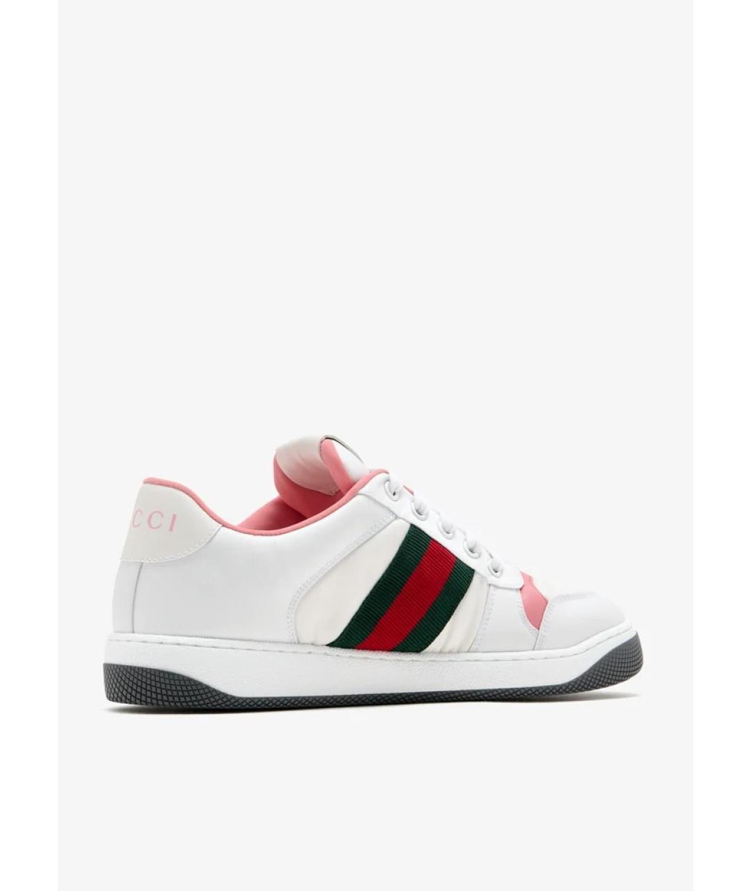 GUCCI Белые синтетические кроссовки, фото 2