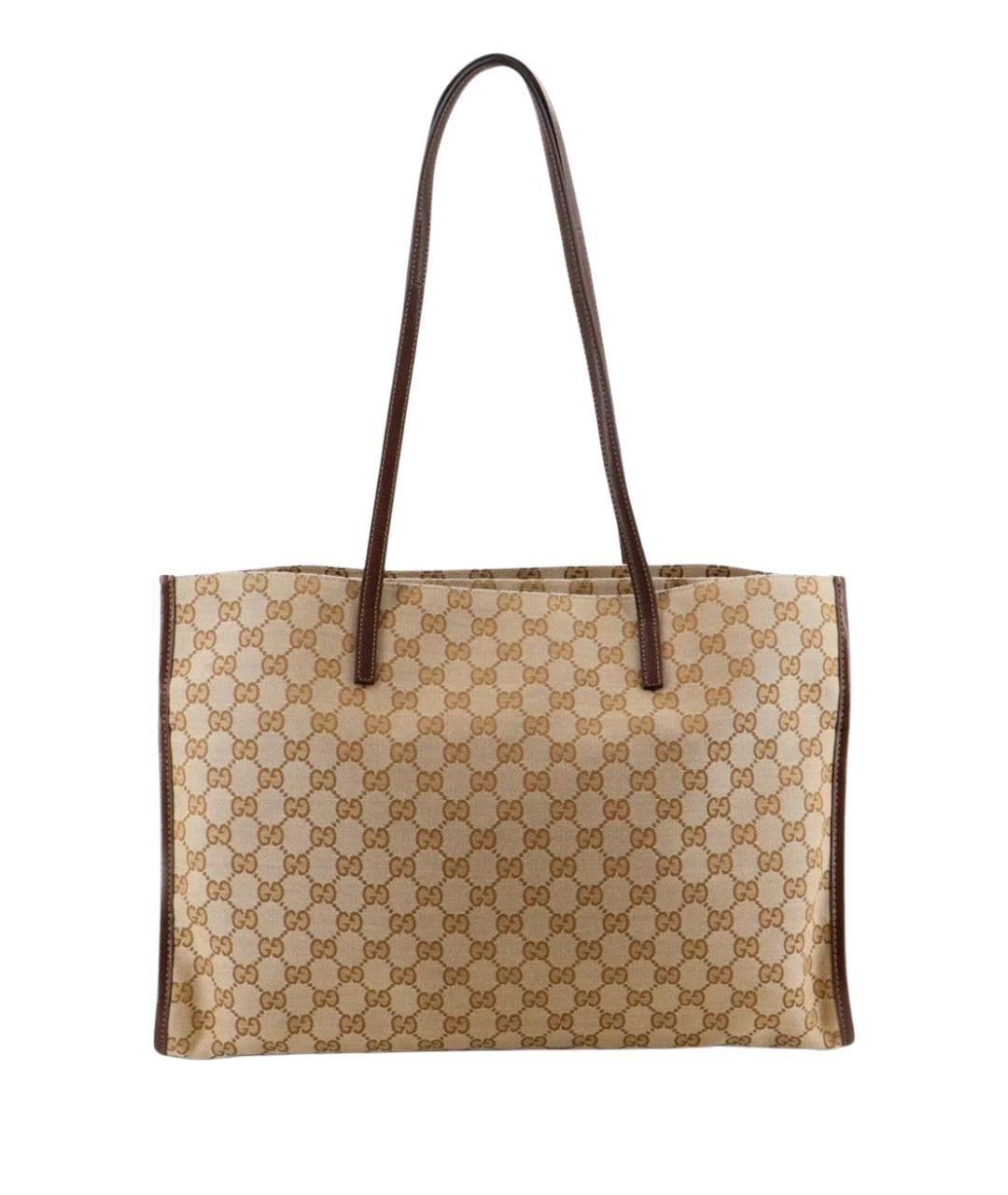 GUCCI Бежевая синтетическая сумка через плечо, фото 1