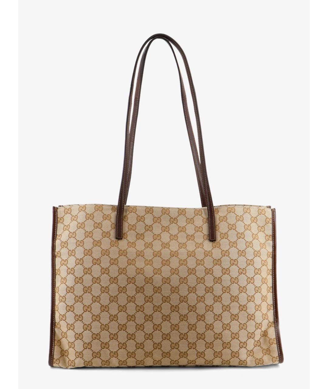 GUCCI Бежевая синтетическая сумка через плечо, фото 3