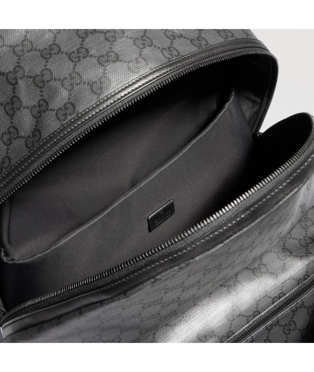 GUCCI Черный хлопковый рюкзак, фото 3