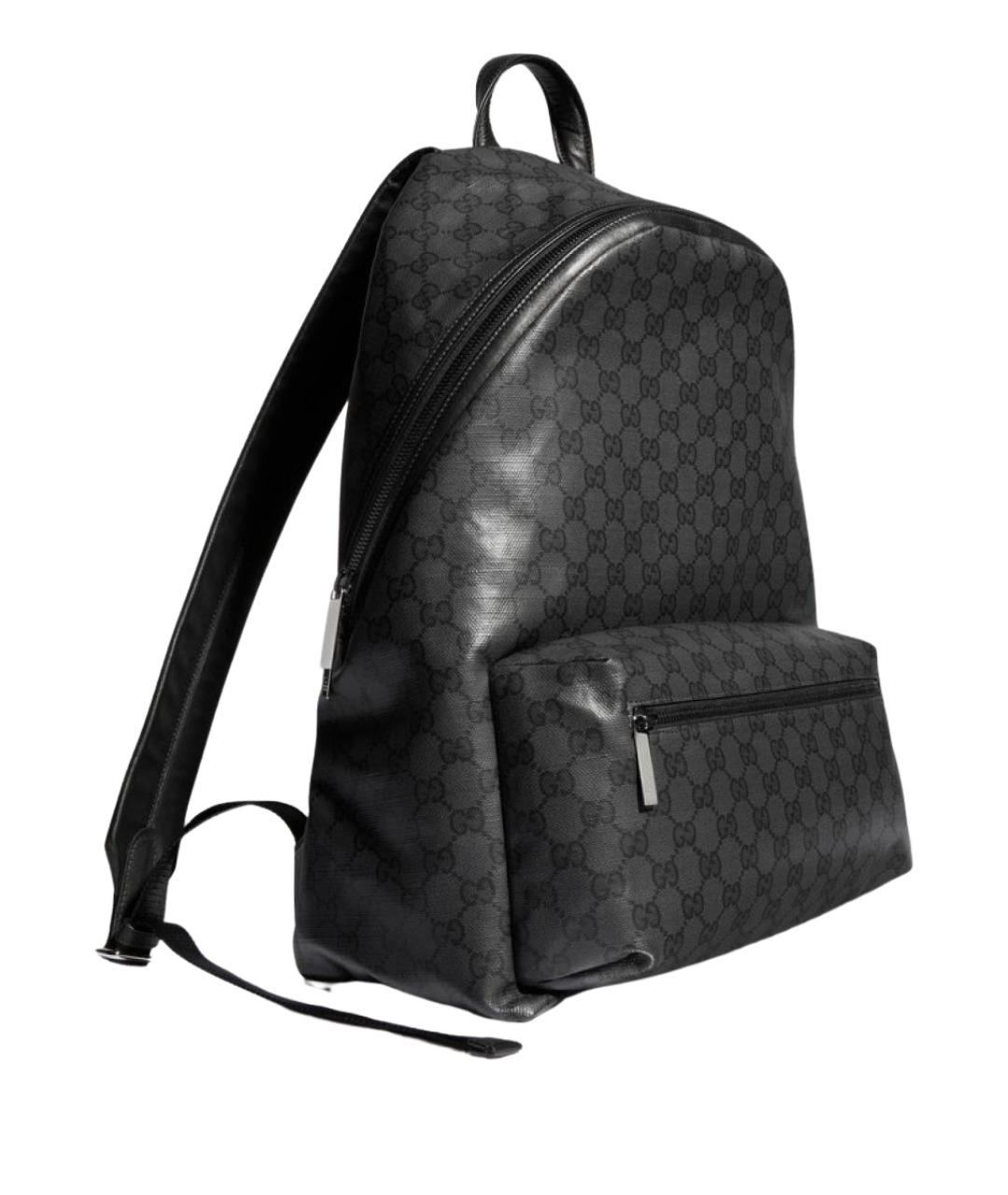 GUCCI Черный хлопковый рюкзак, фото 1