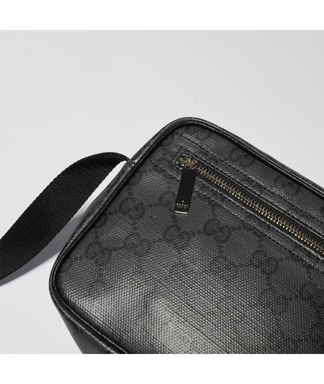 GUCCI Черная хлопковая сумка на плечо, фото 2