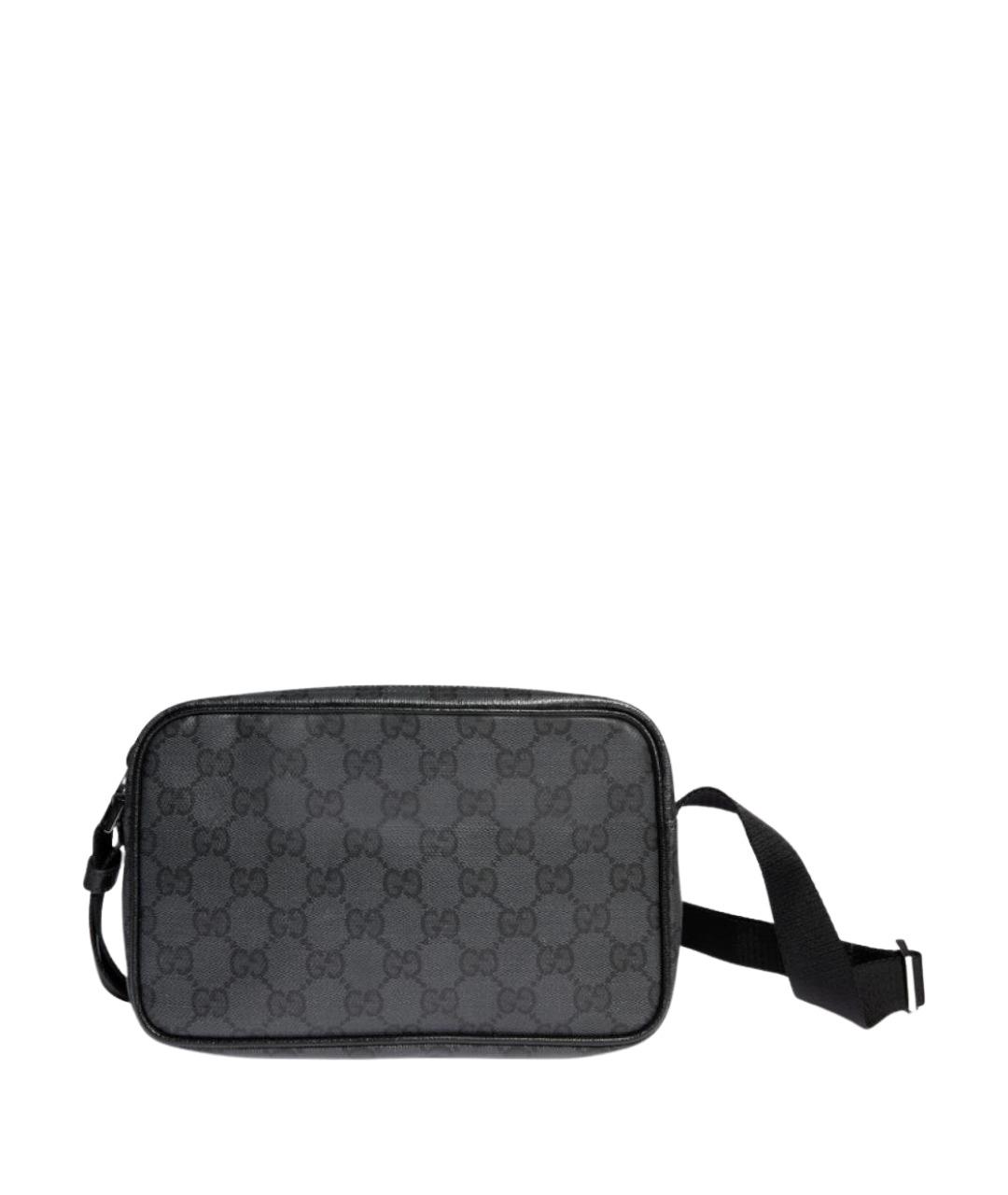 GUCCI Черная хлопковая сумка на плечо, фото 1