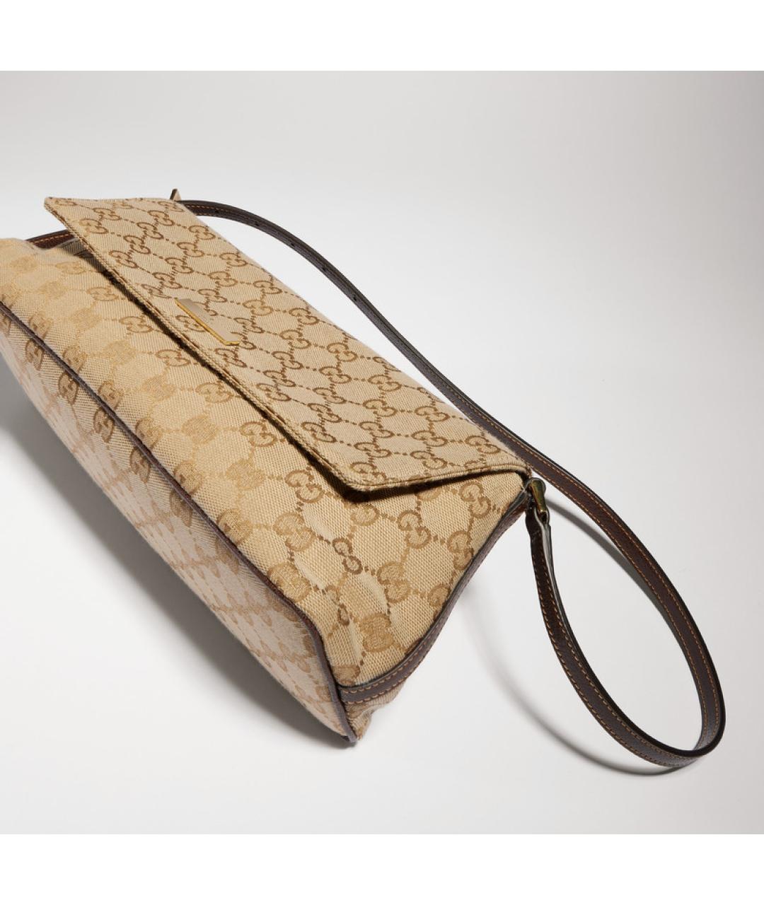GUCCI Бежевая синтетическая сумка через плечо, фото 3