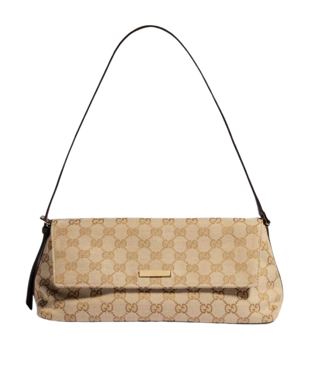 GUCCI Бежевая синтетическая сумка через плечо, фото 1