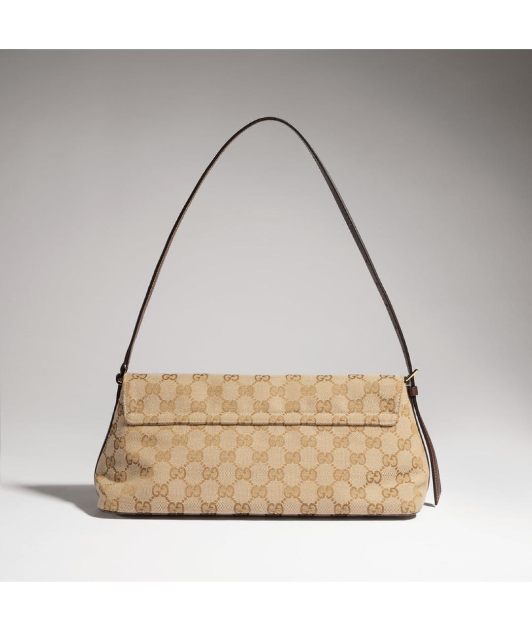 GUCCI Бежевая синтетическая сумка через плечо, фото 2