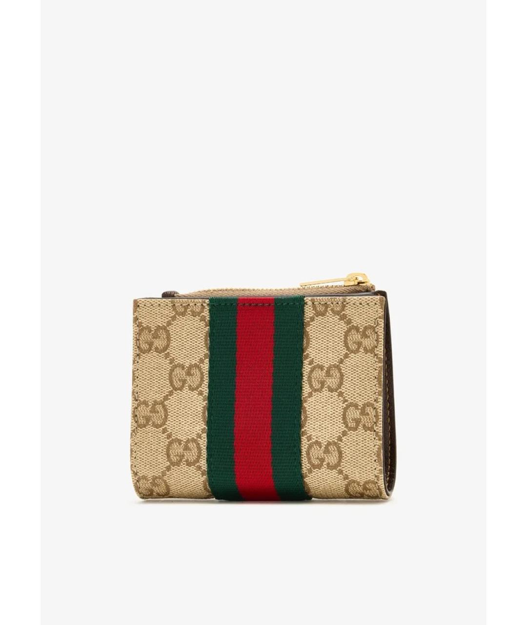 GUCCI Бежевый кошелек, фото 3