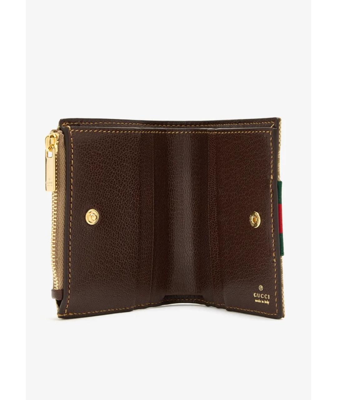 GUCCI Бежевый кошелек, фото 4