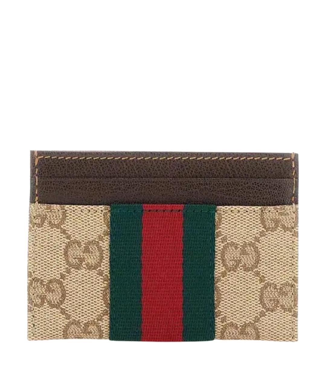 GUCCI Бежевый кардхолдер, фото 1