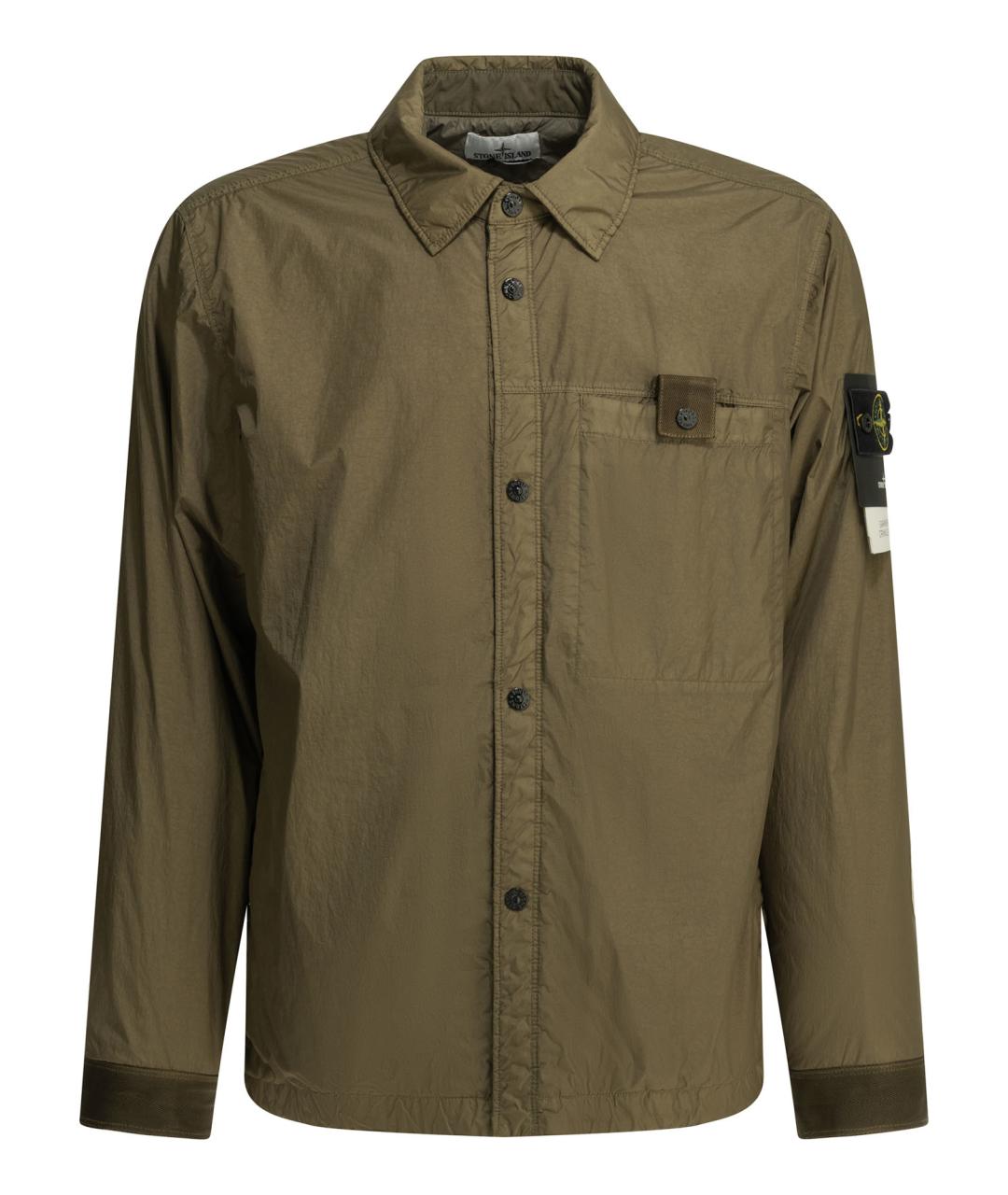 STONE ISLAND Зеленая полиамидовая куртка, фото 1