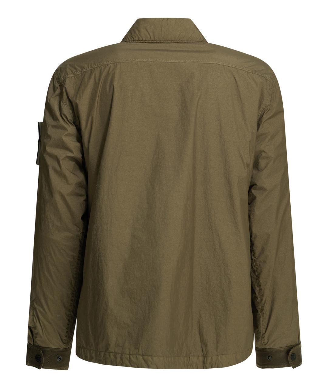 STONE ISLAND Зеленая полиамидовая куртка, фото 2