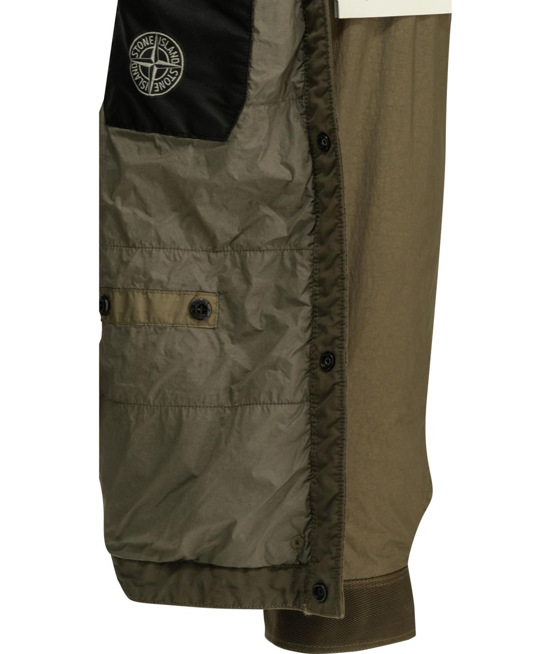 STONE ISLAND Зеленая полиамидовая куртка, фото 4
