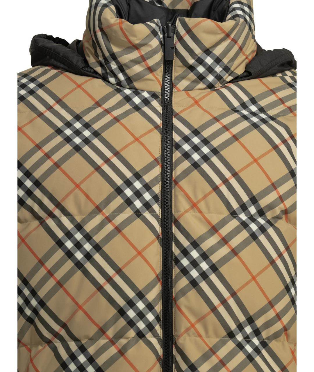 BURBERRY Бежевый полиэстеровый пуховик, фото 5