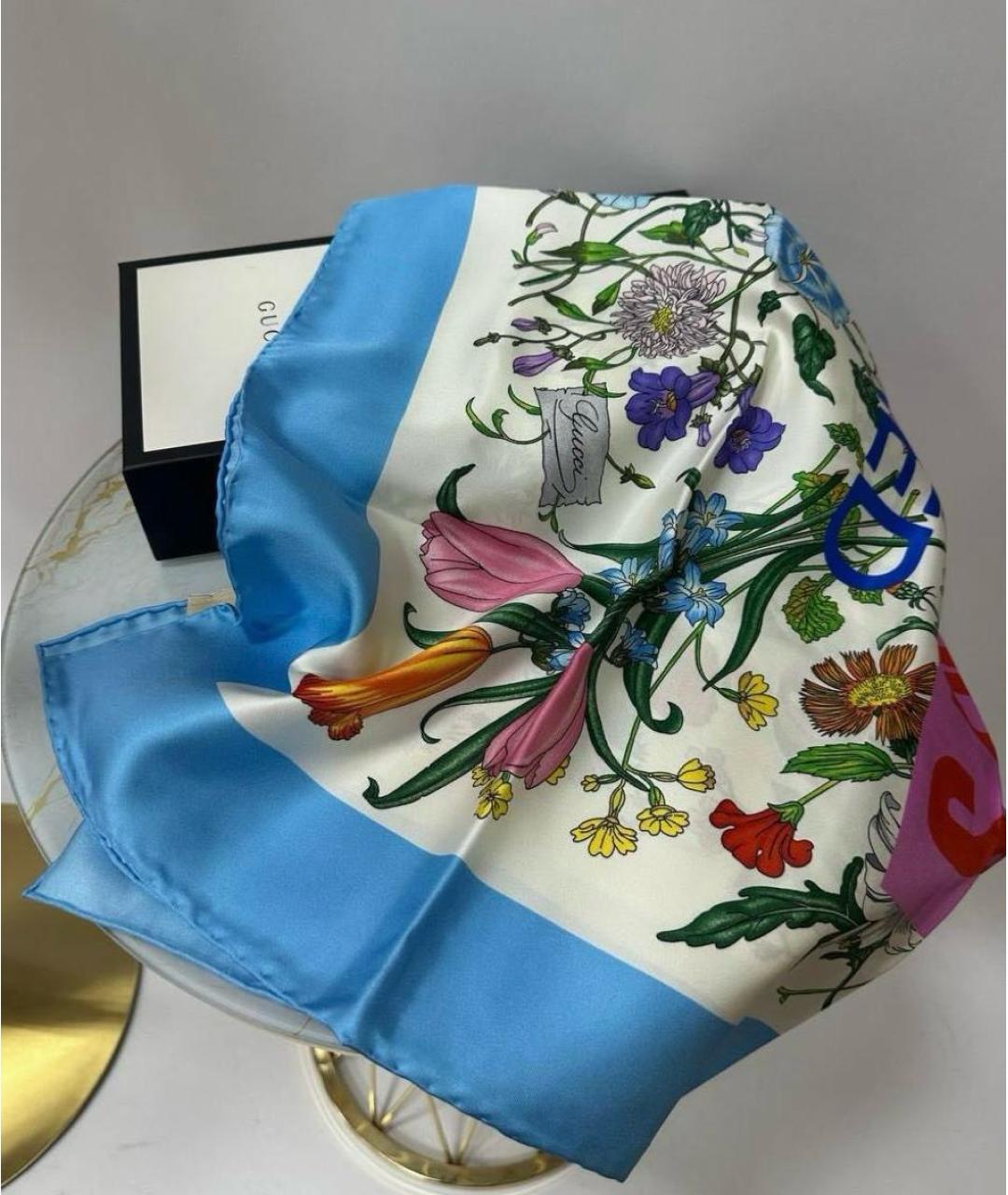 GUCCI Мульти шелковый платок, фото 4
