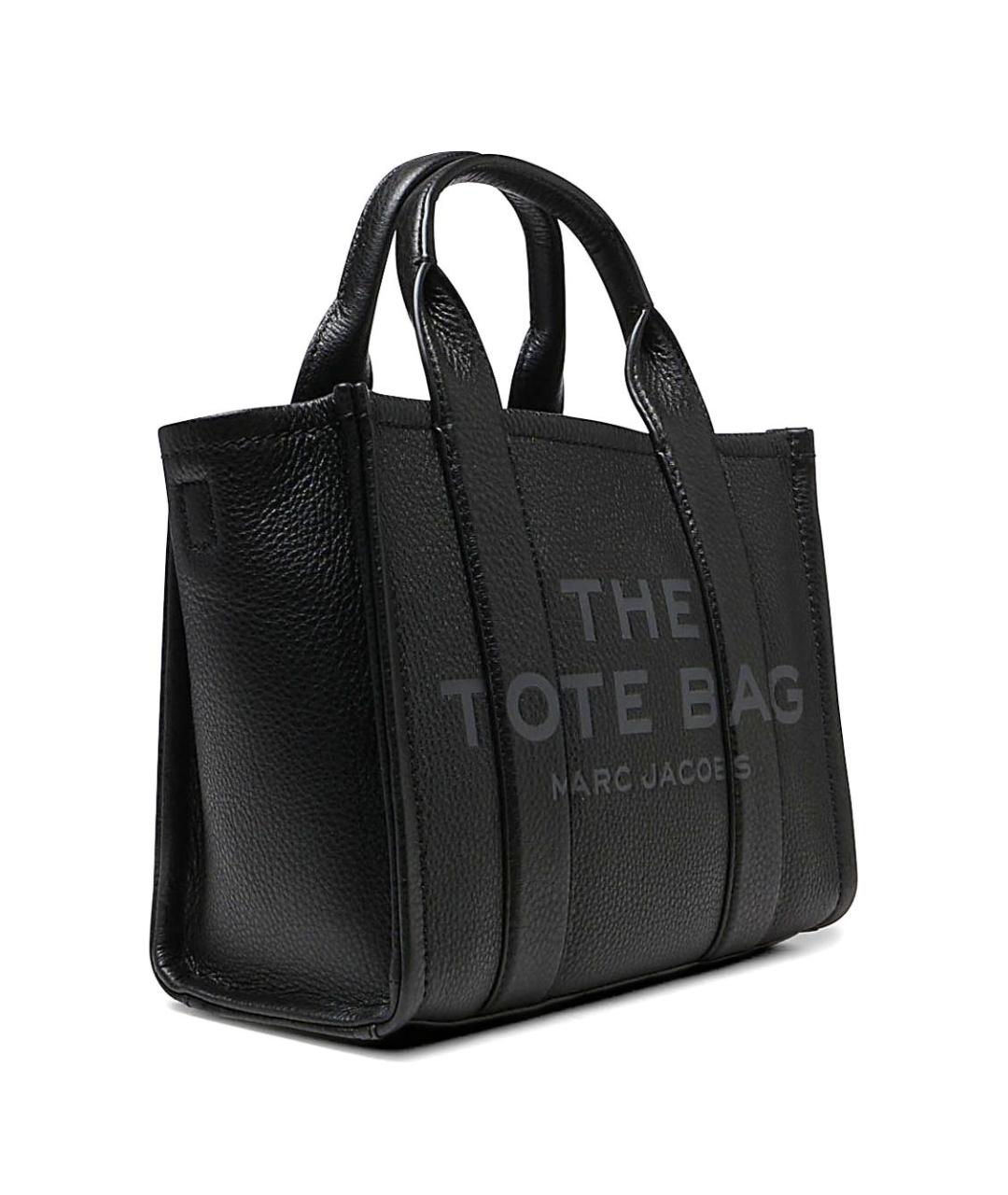 MARC JACOBS Черная кожаная сумка тоут, фото 7
