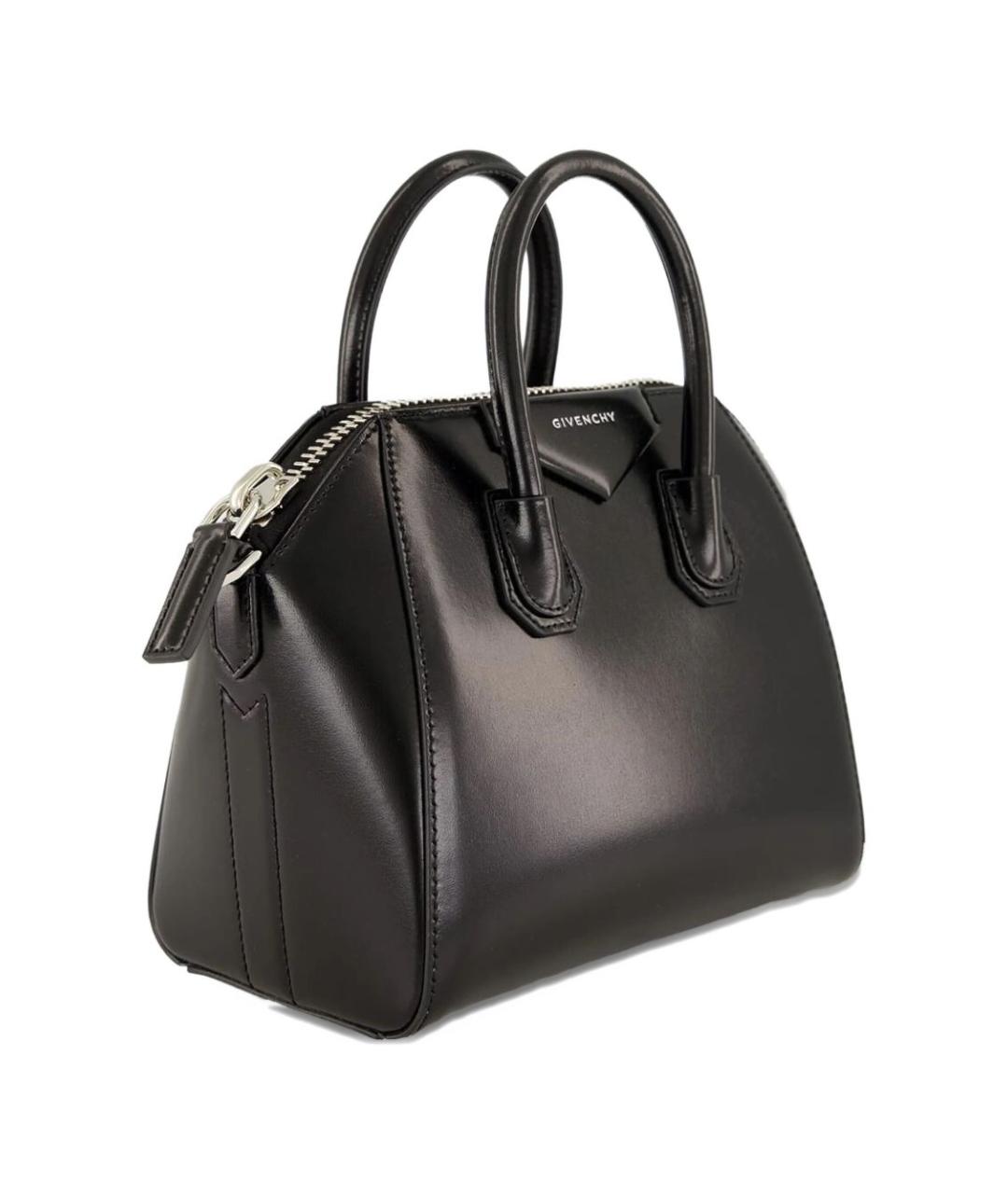 GIVENCHY Черная кожаная сумка с короткими ручками, фото 4