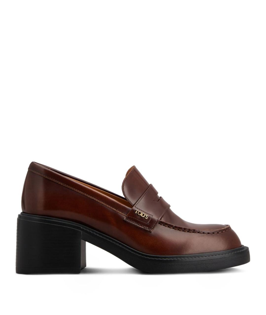 TOD'S Коричневые кожаные туфли, фото 1