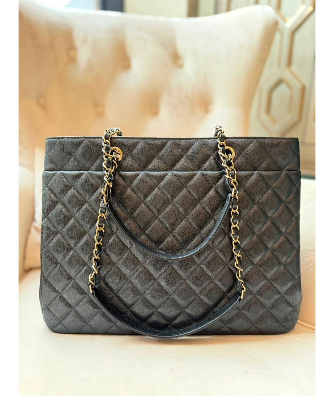 CHANEL Черная кожаная сумка через плечо, фото 4