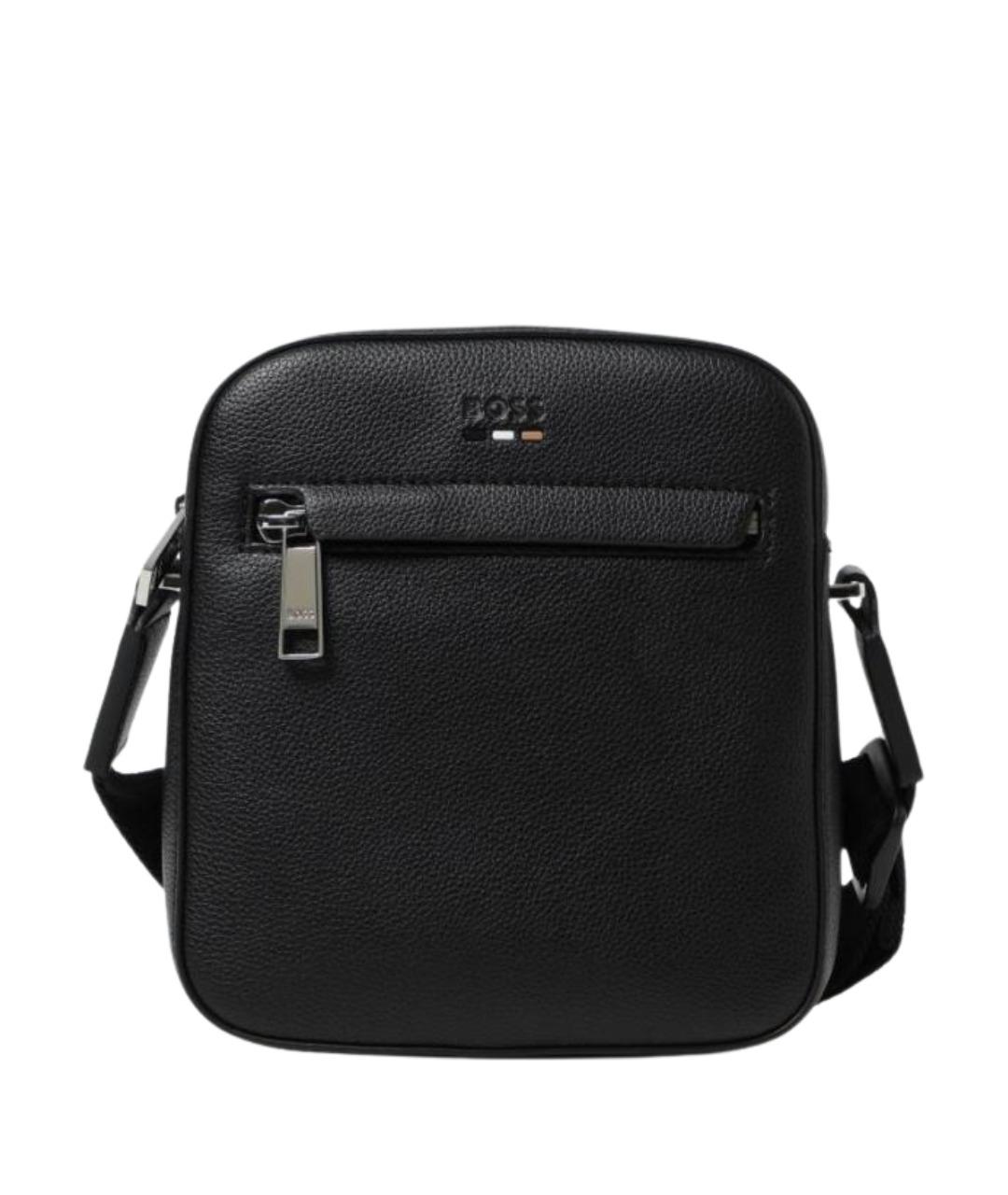 HUGO BOSS Черная синтетическая сумка на плечо, фото 1