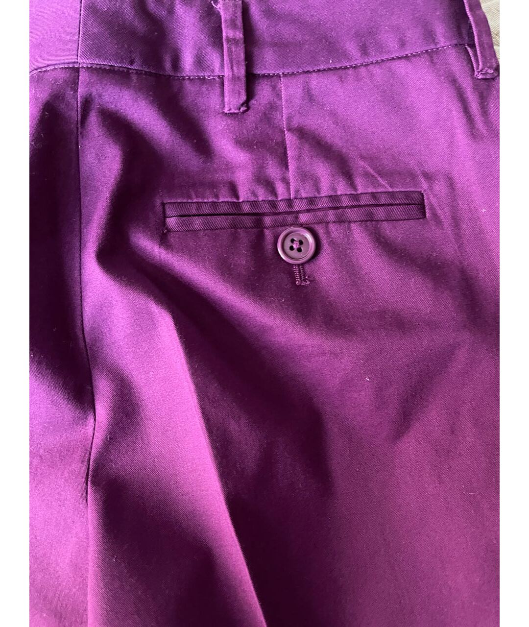 MIU MIU Фиолетовые хлопковые капри, фото 4