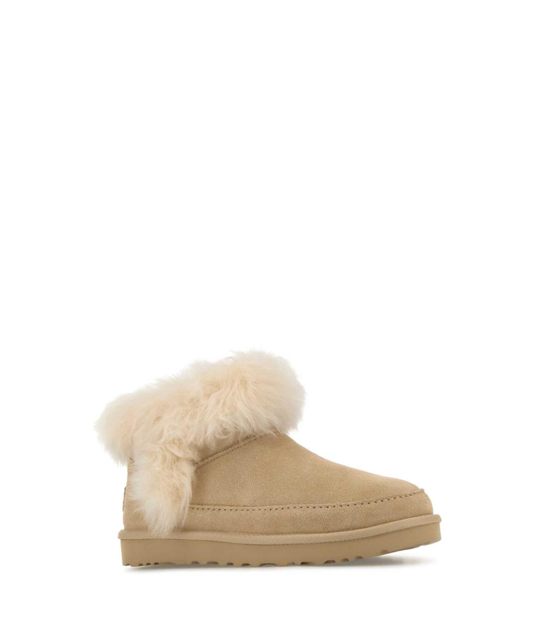 UGG Бежевые кожаные ботинки, фото 2