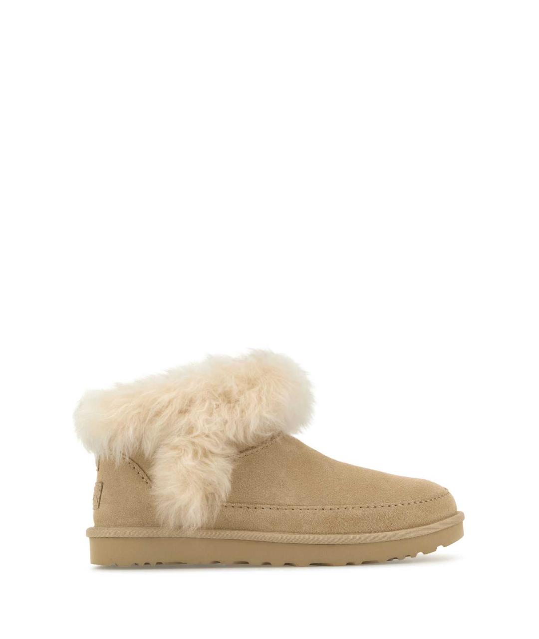 UGG Бежевые кожаные ботинки, фото 1