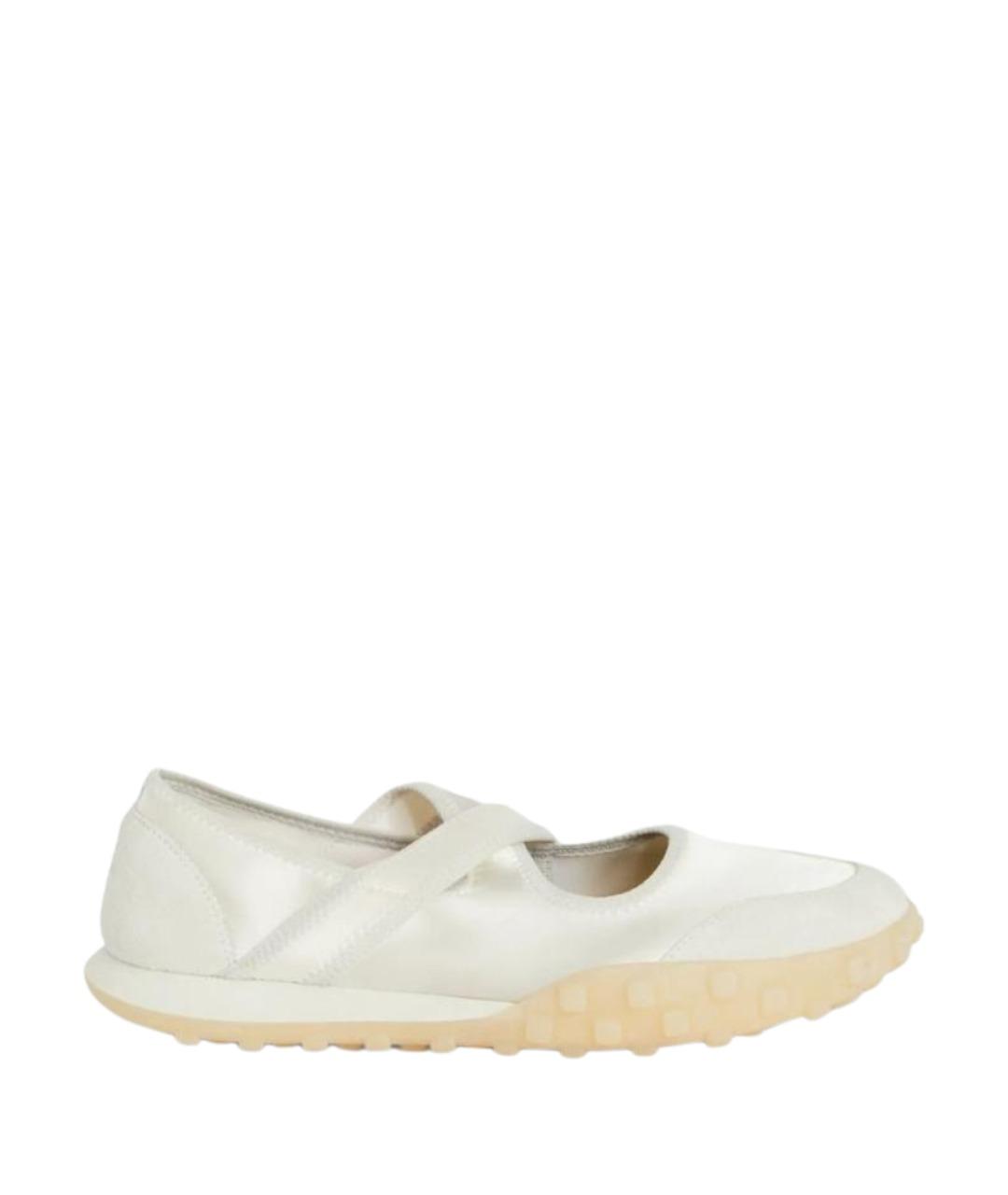 JIL SANDER Белые синтетические балетки, фото 1