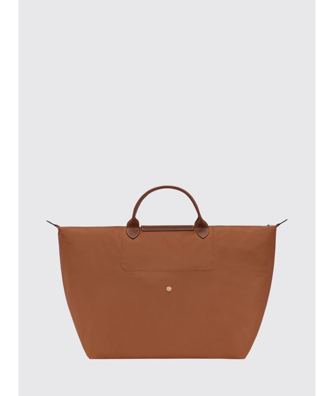 LONGCHAMP Коричневый синтетический чемодан, фото 2