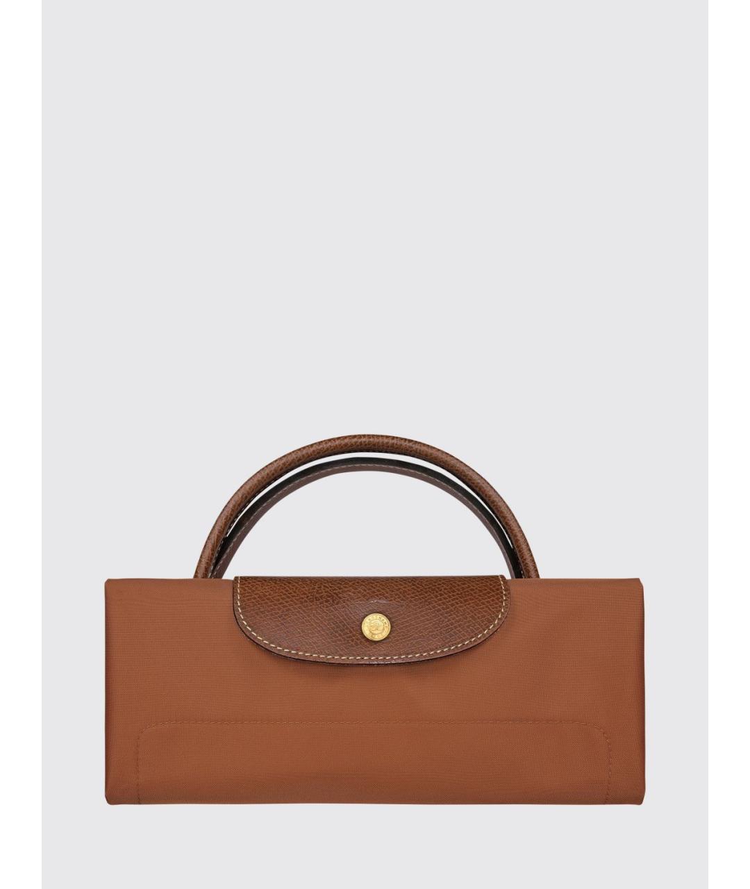 LONGCHAMP Коричневый синтетический чемодан, фото 3