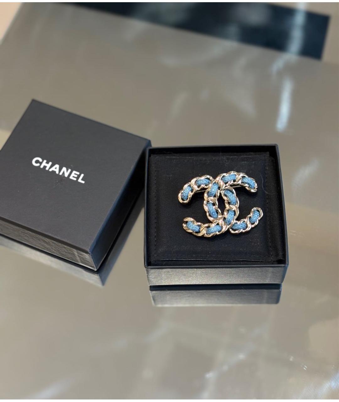 CHANEL Золотая металлическая булавка / брошь, фото 4