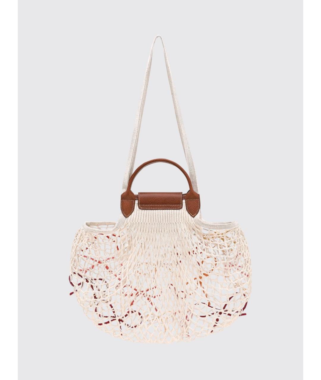LONGCHAMP Бежевая плетеная пляжная сумка, фото 2