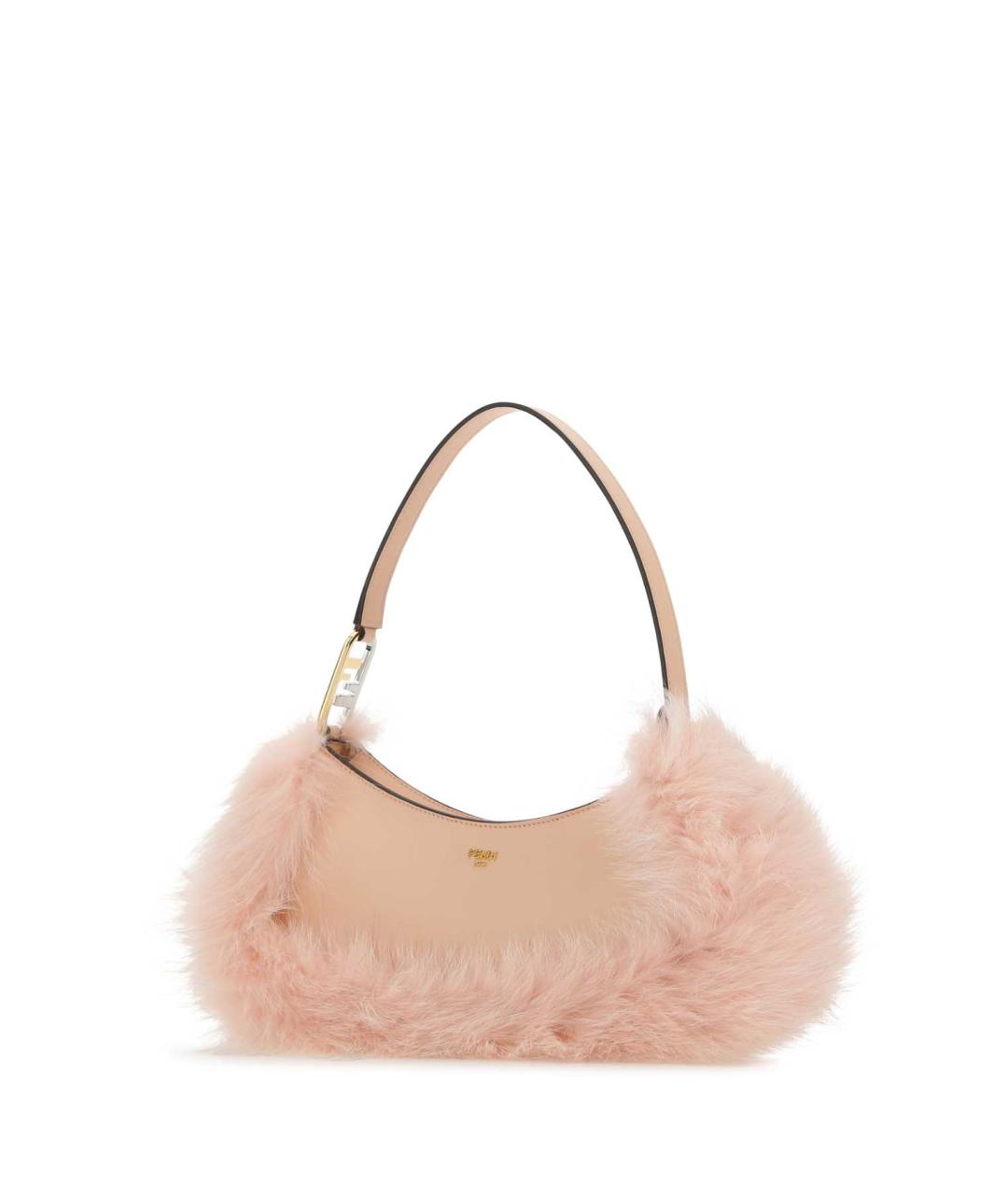 FENDI Розовая кожаная сумка через плечо, фото 2