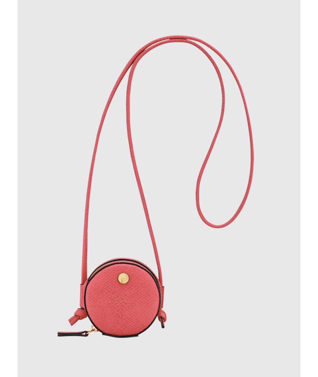 LONGCHAMP Коралловый кожаный кошелек, фото 1
