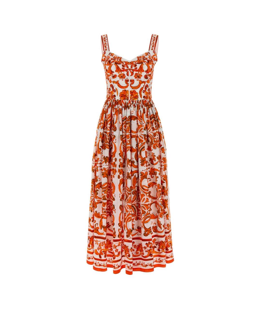 DOLCE&GABBANA Мульти хлопковое повседневное платье, фото 1