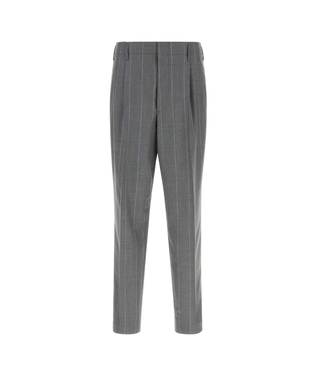 BRUNELLO CUCINELLI Мульти хлопковые повседневные брюки, фото 1