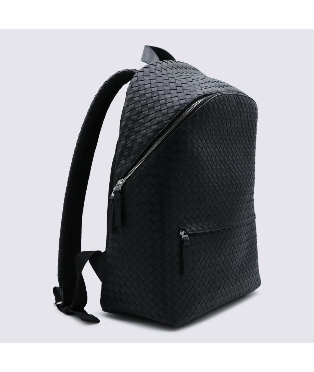 BOTTEGA VENETA Черный кожаный рюкзак, фото 4