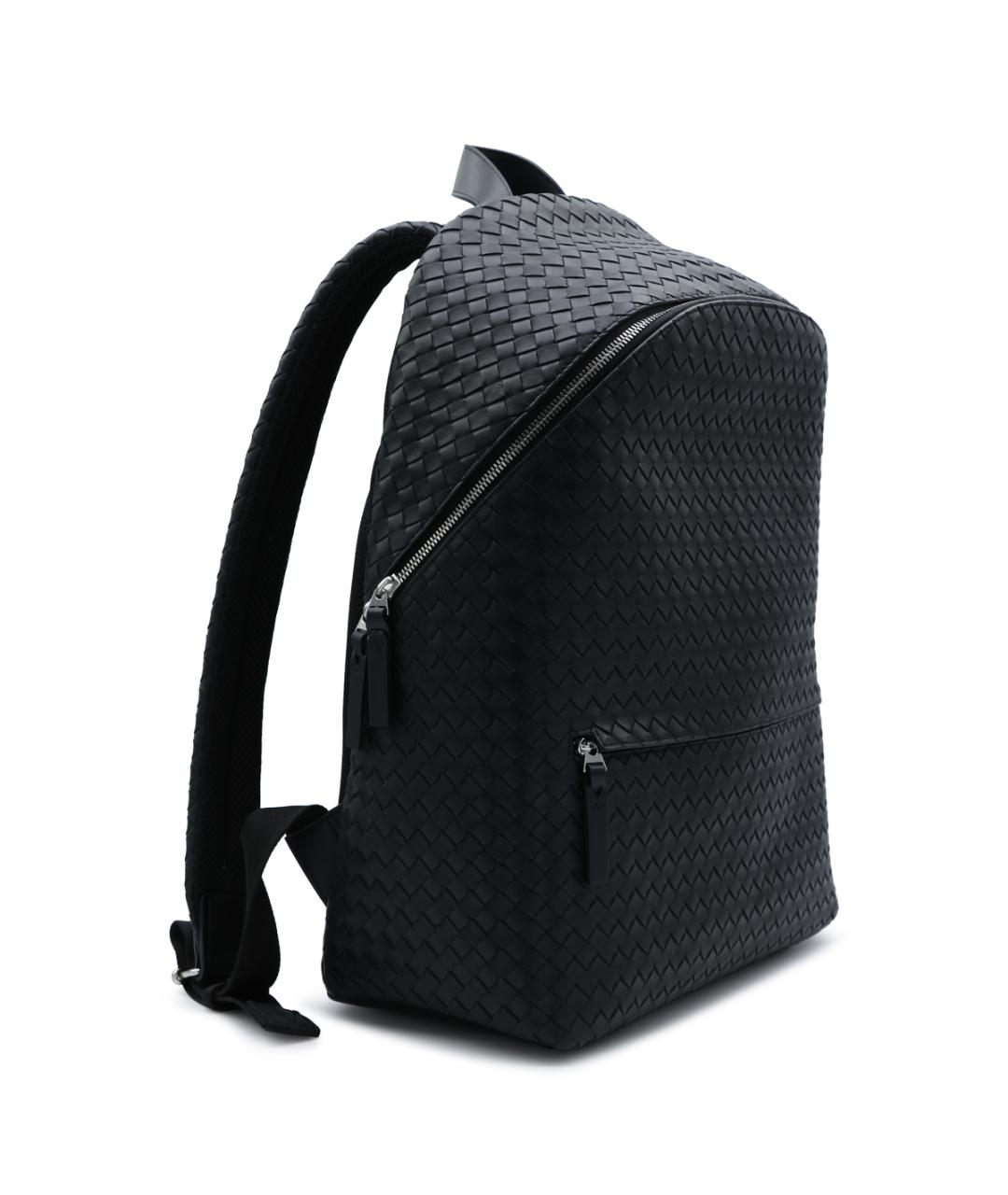BOTTEGA VENETA Черный кожаный рюкзак, фото 3