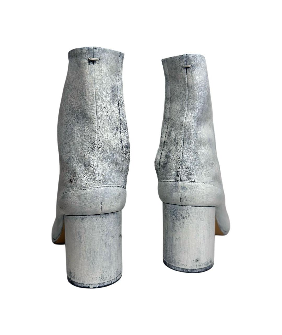 MAISON MARGIELA Белые кожаные ботильоны, фото 6