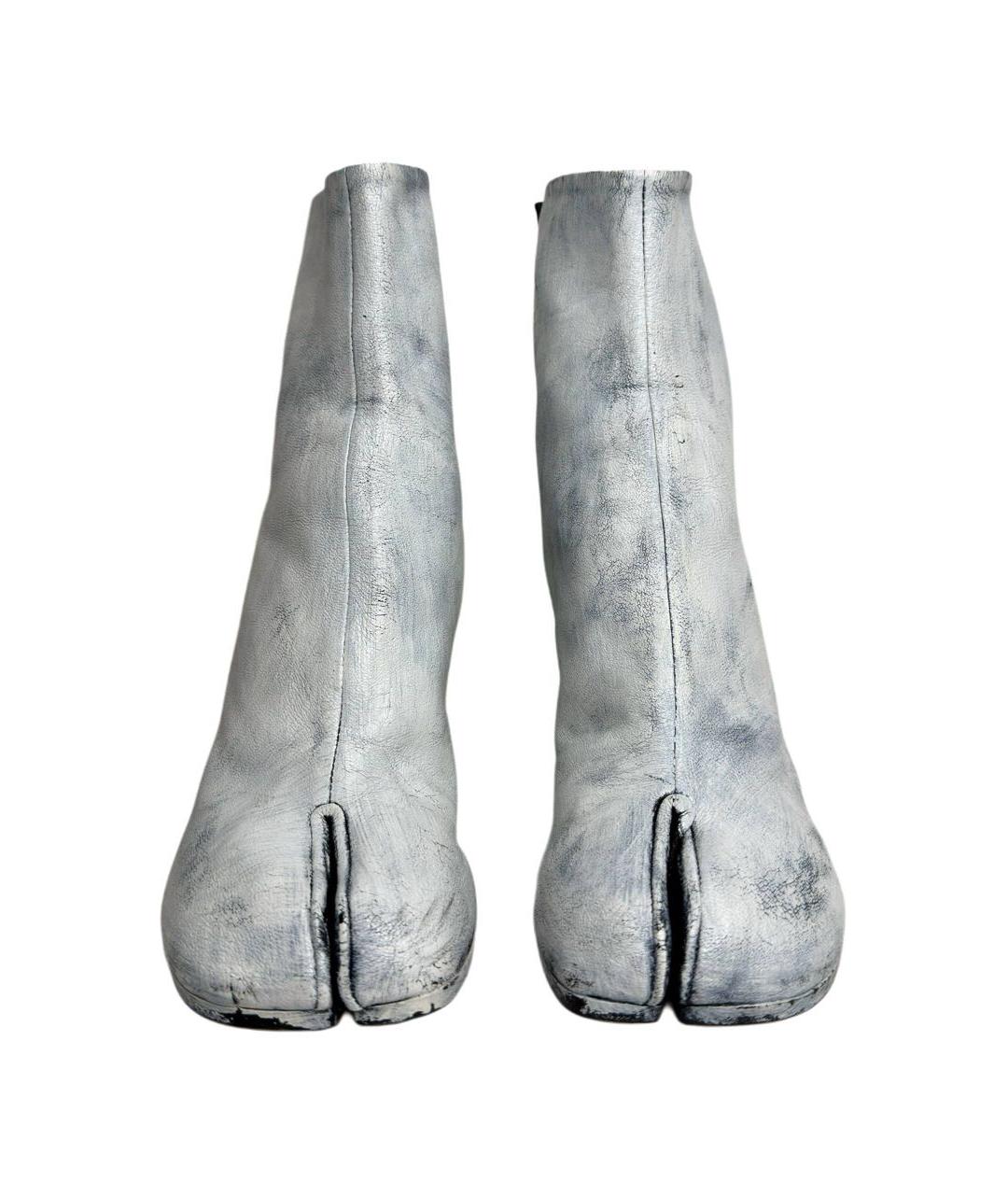 MAISON MARGIELA Белые кожаные ботильоны, фото 2