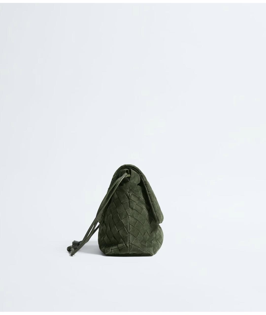 BOTTEGA VENETA Зеленая кожаная сумка через плечо, фото 3