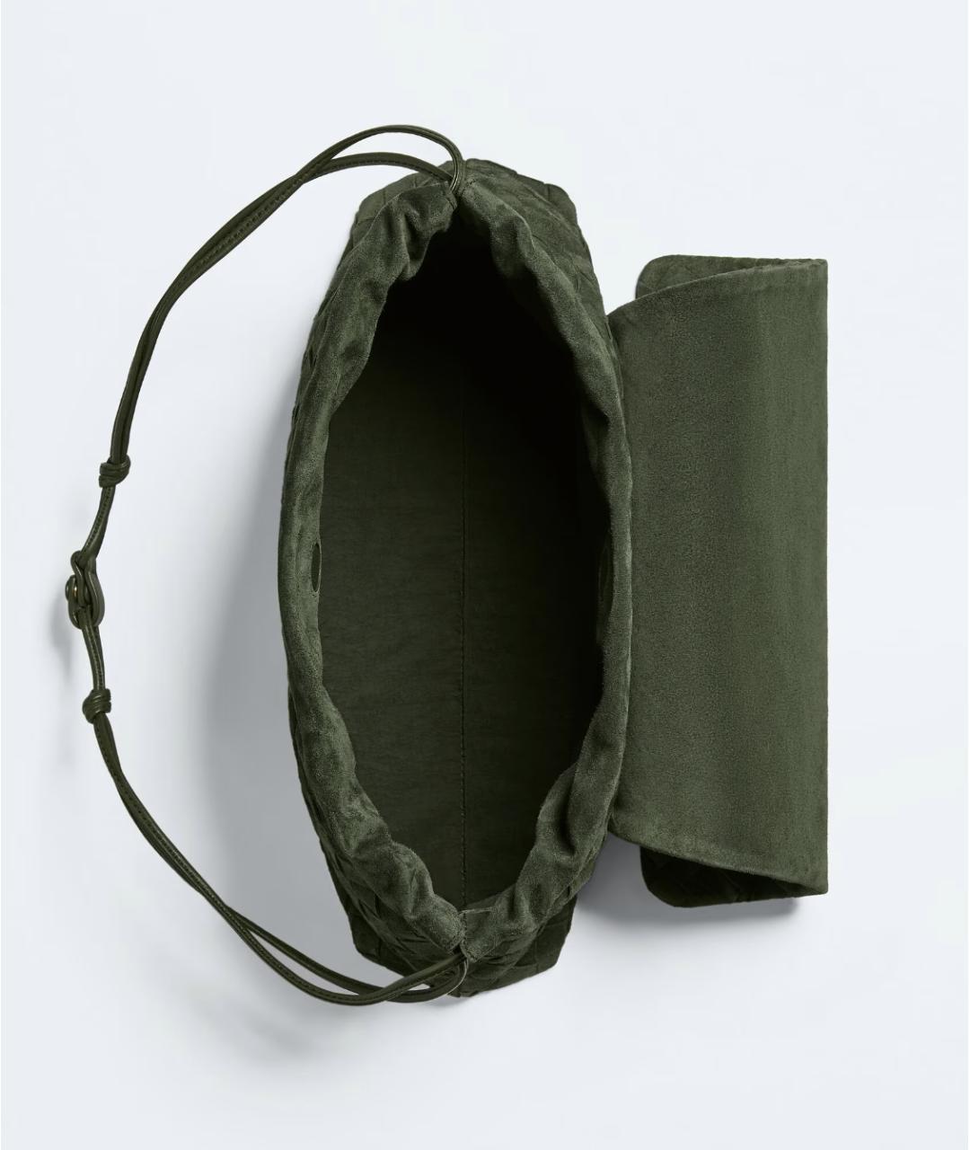 BOTTEGA VENETA Зеленая кожаная сумка через плечо, фото 2