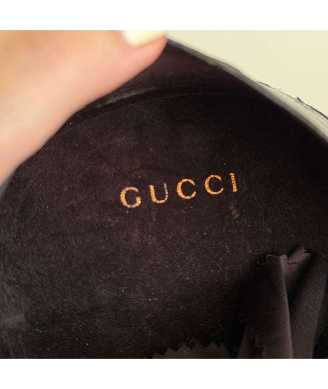GUCCI Коричневые пластиковые солнцезащитные очки, фото 7