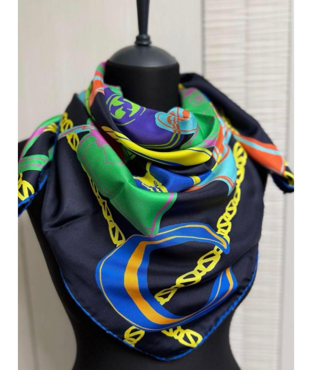 GUCCI Мульти шелковый платок, фото 6