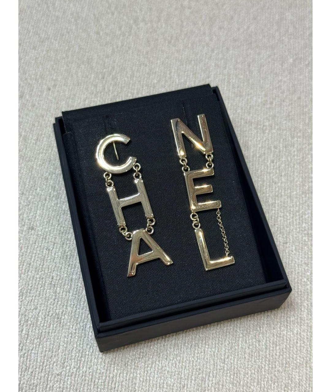 CHANEL Серебряные металлические серьги, фото 2
