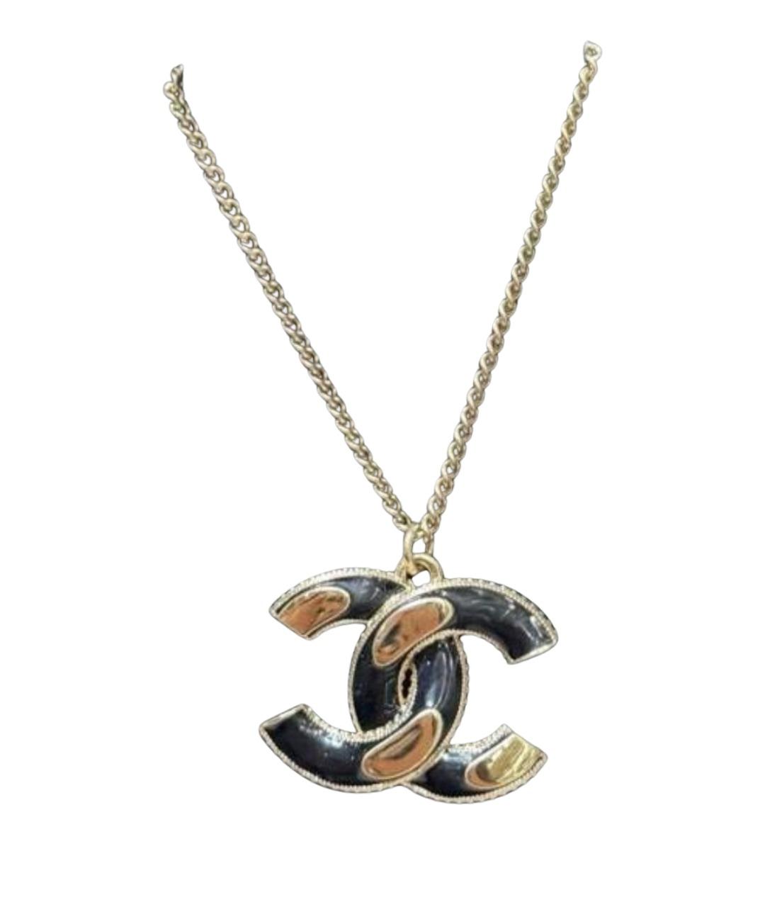 CHANEL Золотая металлическая подвеска, фото 1