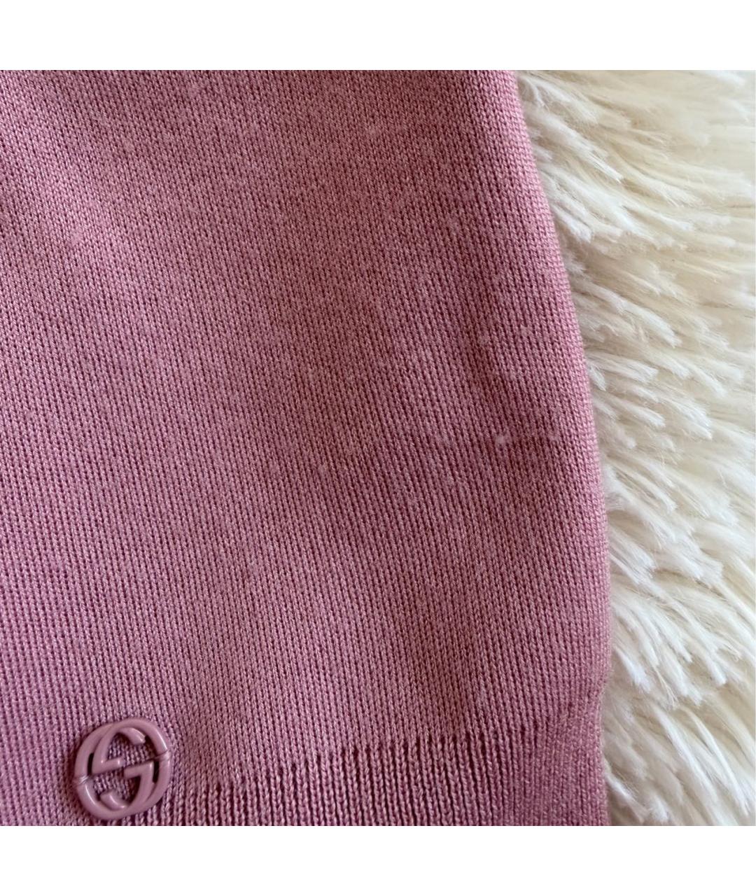 GUCCI Розовая шерстяная водолазка, фото 7
