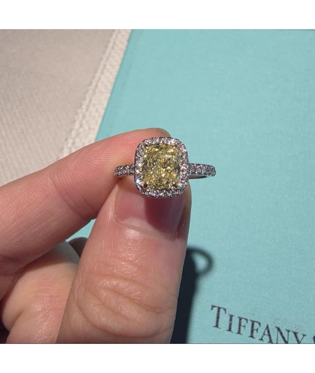 TIFFANY&CO Серебряное платиновое кольцо, фото 5