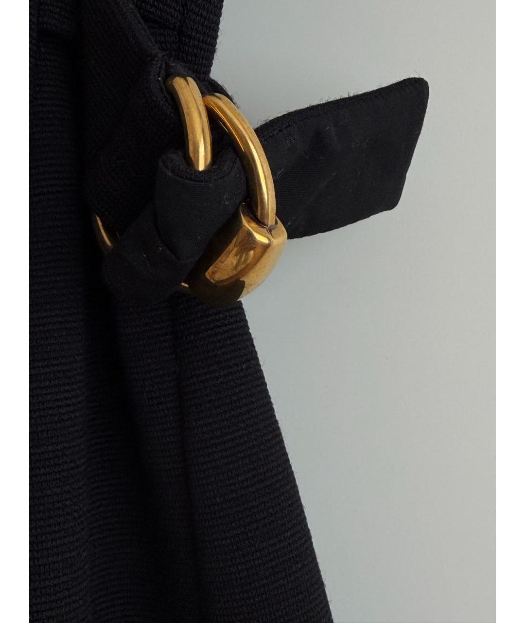 GUCCI Черное шерстяное повседневное платье, фото 4