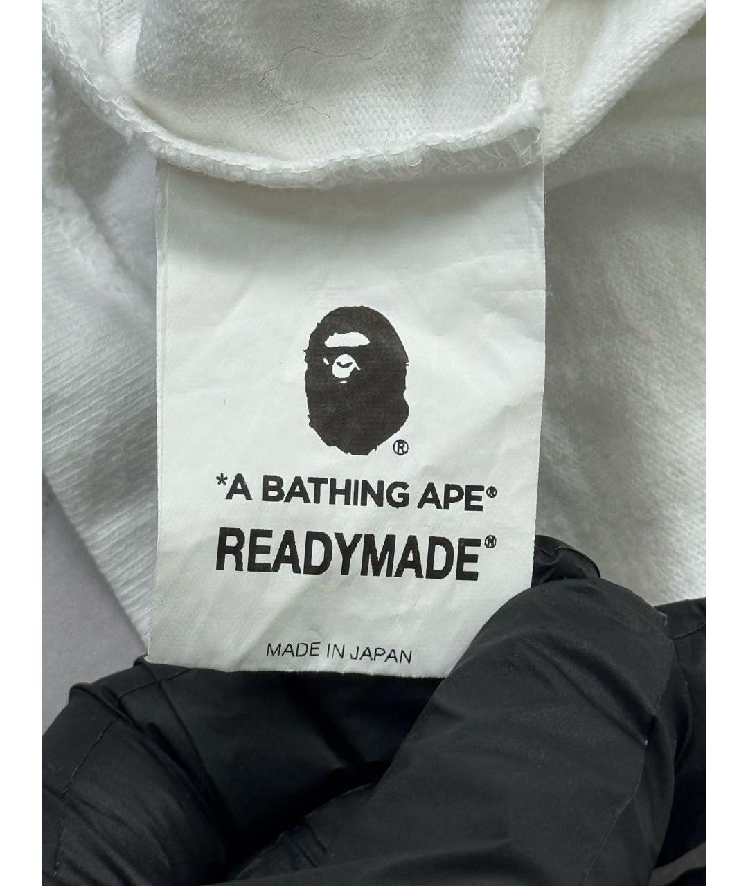 BAPE Белая хлопковая футболка, фото 8